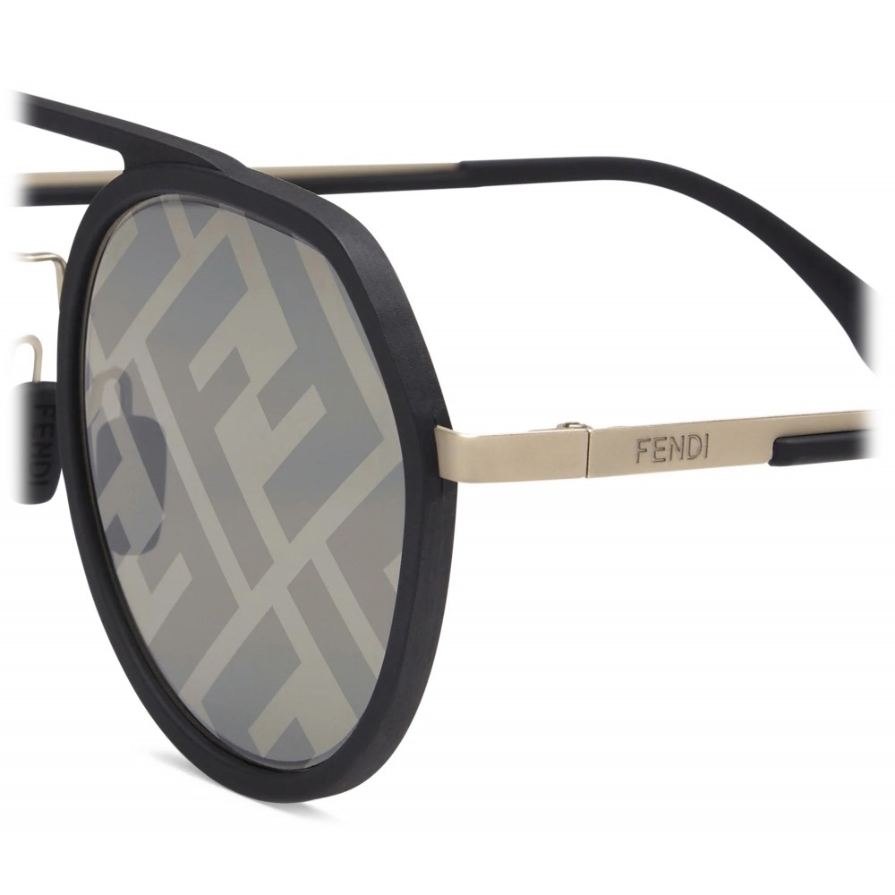 💯- New Authentic Fendi Pattern Pilot Men's Sunglasses FE40040U 02C 51. - Picture 4 of 16